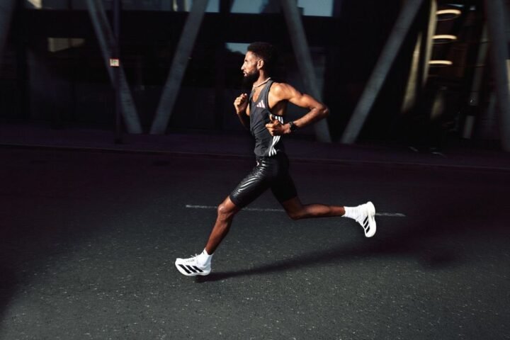 Male runner wearing Adidas Pro Evo 1