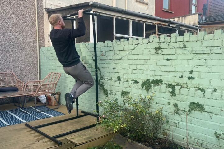 Author performs a pull-up